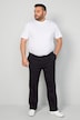 Men + broek, buik-fit, elastische tailleband, tot maat 41