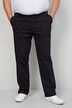 Men + broek, buik-fit, elastische tailleband, tot maat 41