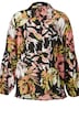 Bluse, florales Muster, Hemdkragen, Langarm
