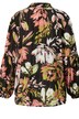 Bluse, florales Muster, Hemdkragen, Langarm