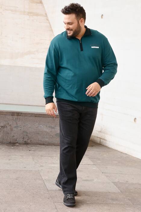 Men+ Sweat-Troyer, Bauchfit, farbige Kontraste, bis Gr. 72/74