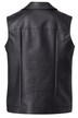 Biker-bodywarmer in leren look, ritssluiting