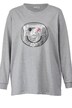 Sweatshirt, Pailletten-Smiley, Langarm
