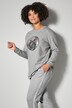 Sweatshirt, Pailletten-Smiley, Langarm