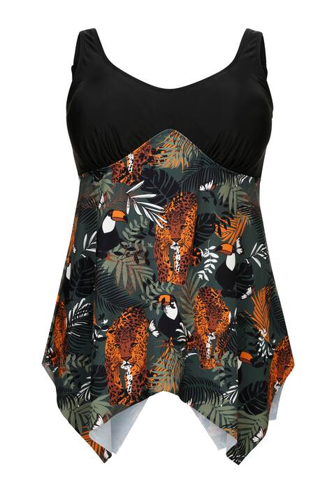 Tankini in modischer Zipfelform