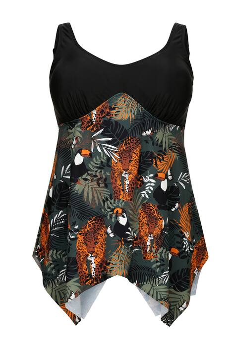 Tankini in modischer Zipfelform