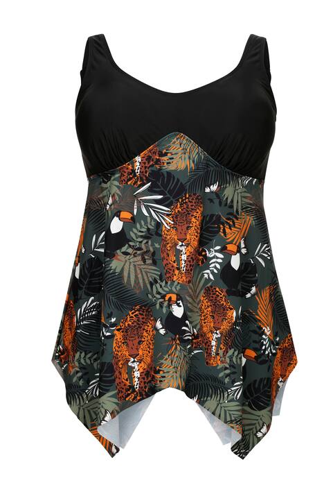 Tankini in modischer Zipfelform