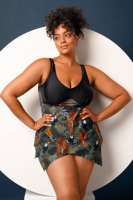 Tankini in modischer Zipfelform