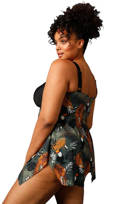 Tankini in modischer Zipfelform