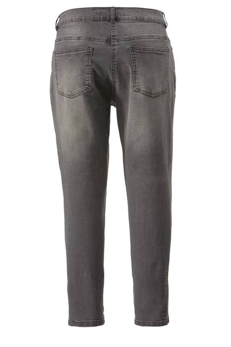 Jeans mit streckendem Schlitz am Saum