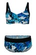 Bikini, tweedelig, softshell, gedrapeerd decolleté
