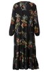 Maxikleid, A-Line, Blumen, Volants