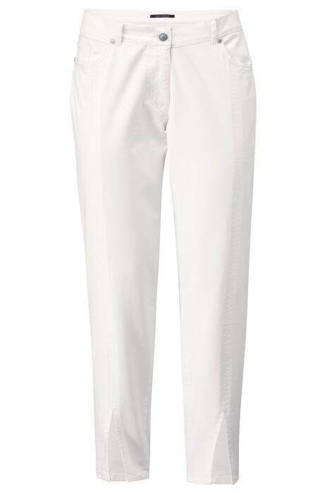 7/8-Jeans, Slim Fit, Saumschlitz, 5-Pocket