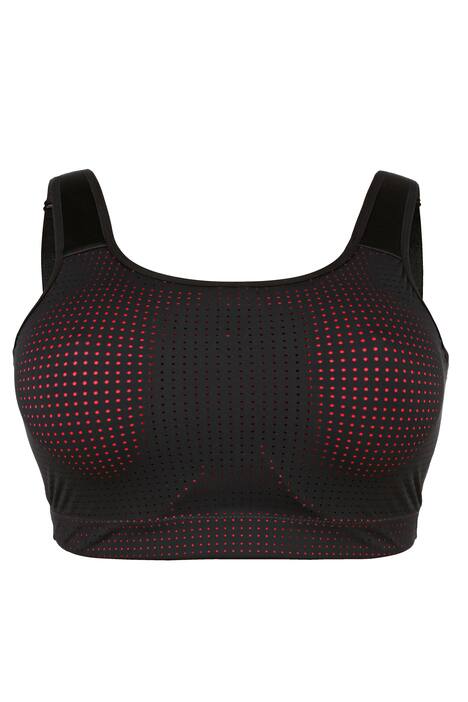 Sportbeha met hoger uitgesneden zijbrug