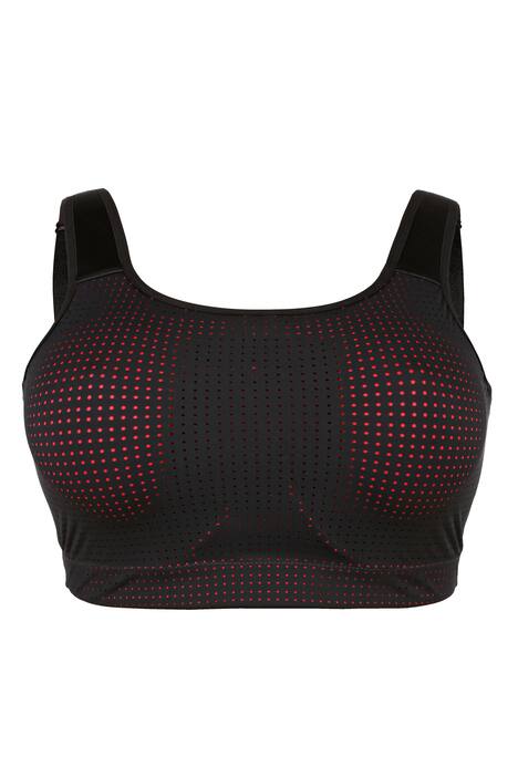 Sportbeha met hoger uitgesneden zijbrug