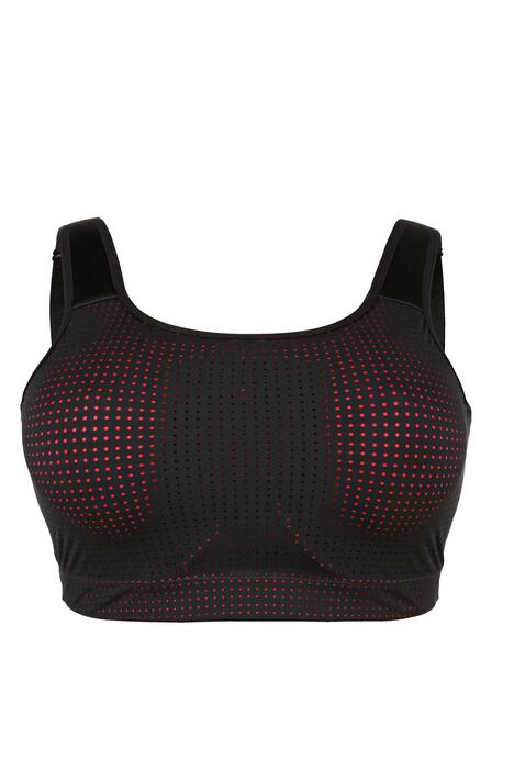 Sportbeha met hoger uitgesneden zijbrug