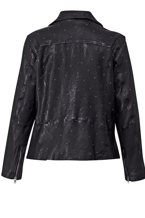 Lederjacke, Bikerjacke, echtes Leder, Ziernieten