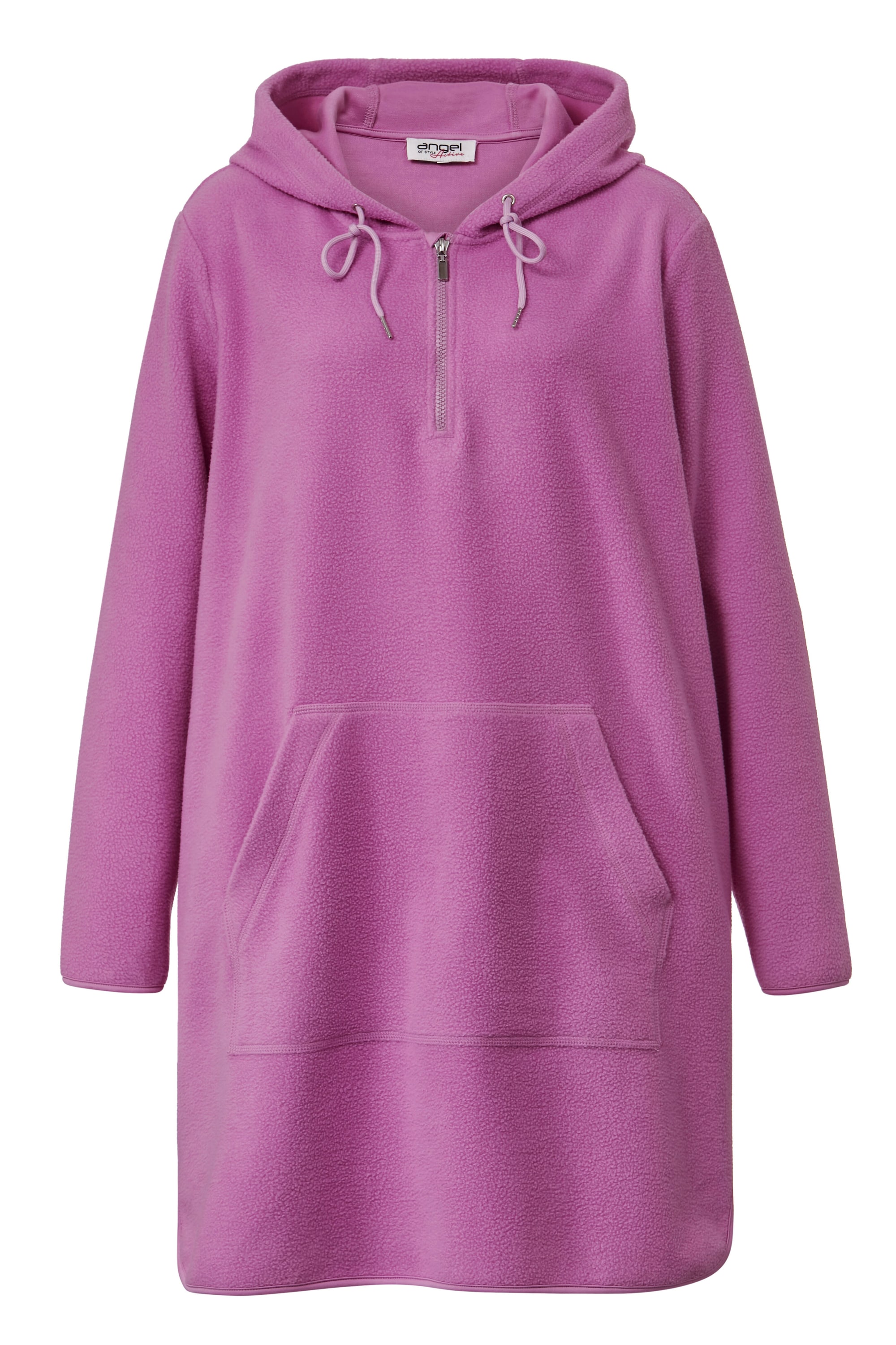 Angel of Style Damen große Größen Long Hoodie oversized Teddyfleece