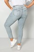 7/8-jeans, comfort fit, destroyed met kant, 5-pocket