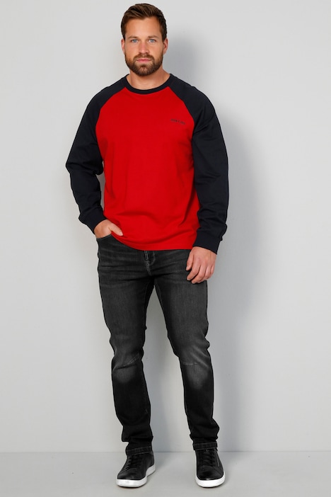 John F. Gee T-Shirt, Raglan-Langarm, zweifarbig, bis 72/74