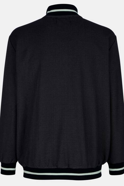 Sweatjacke mit Kontrastdetails