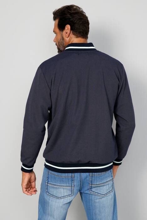 Sweatjacke mit Kontrastdetails