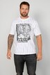 John F. Gee T-Shirt, Halbarm, Black/White Print, bis 72/74