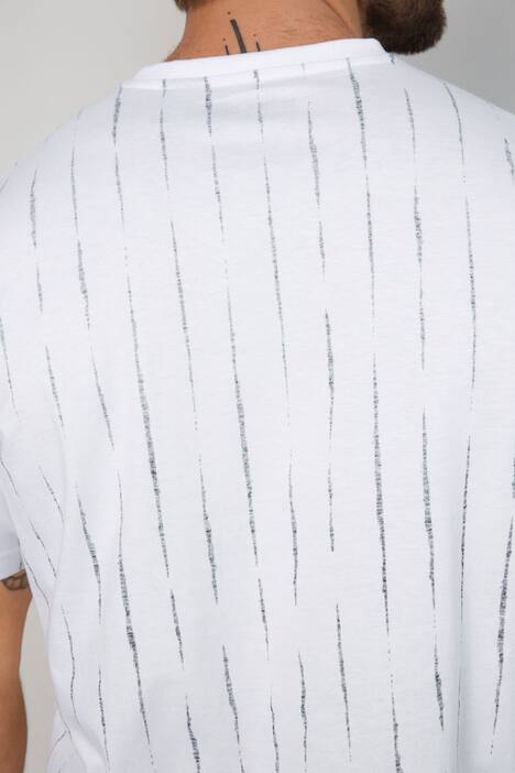 John F. Gee T-Shirt, Halbarm, Black/White Print, bis 72/74