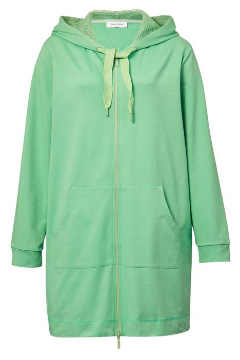 Lang trainingsjasje, capuchon, lange mouwen