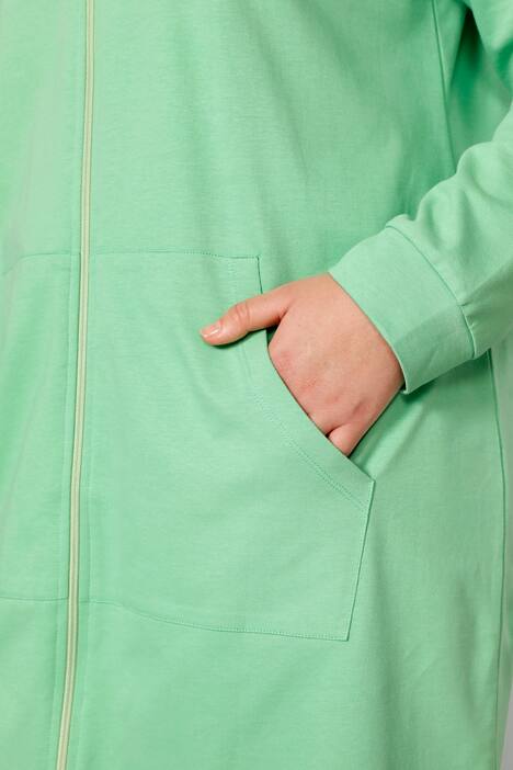 Lang trainingsjasje, capuchon, lange mouwen