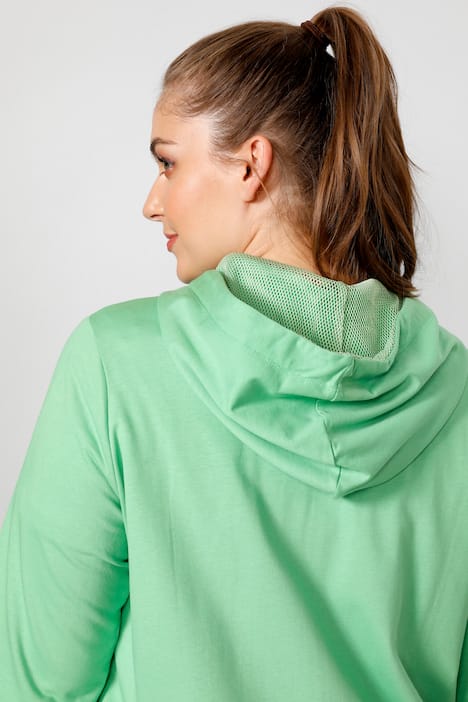 Lang trainingsjasje, capuchon, lange mouwen