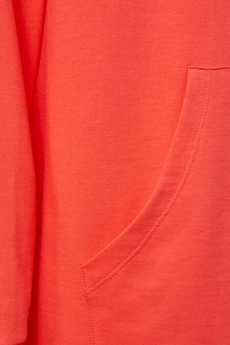 Long-Sweatjacke, Kapuze, Langarm