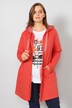 Long-Sweatjacke, Kapuze, Langarm
