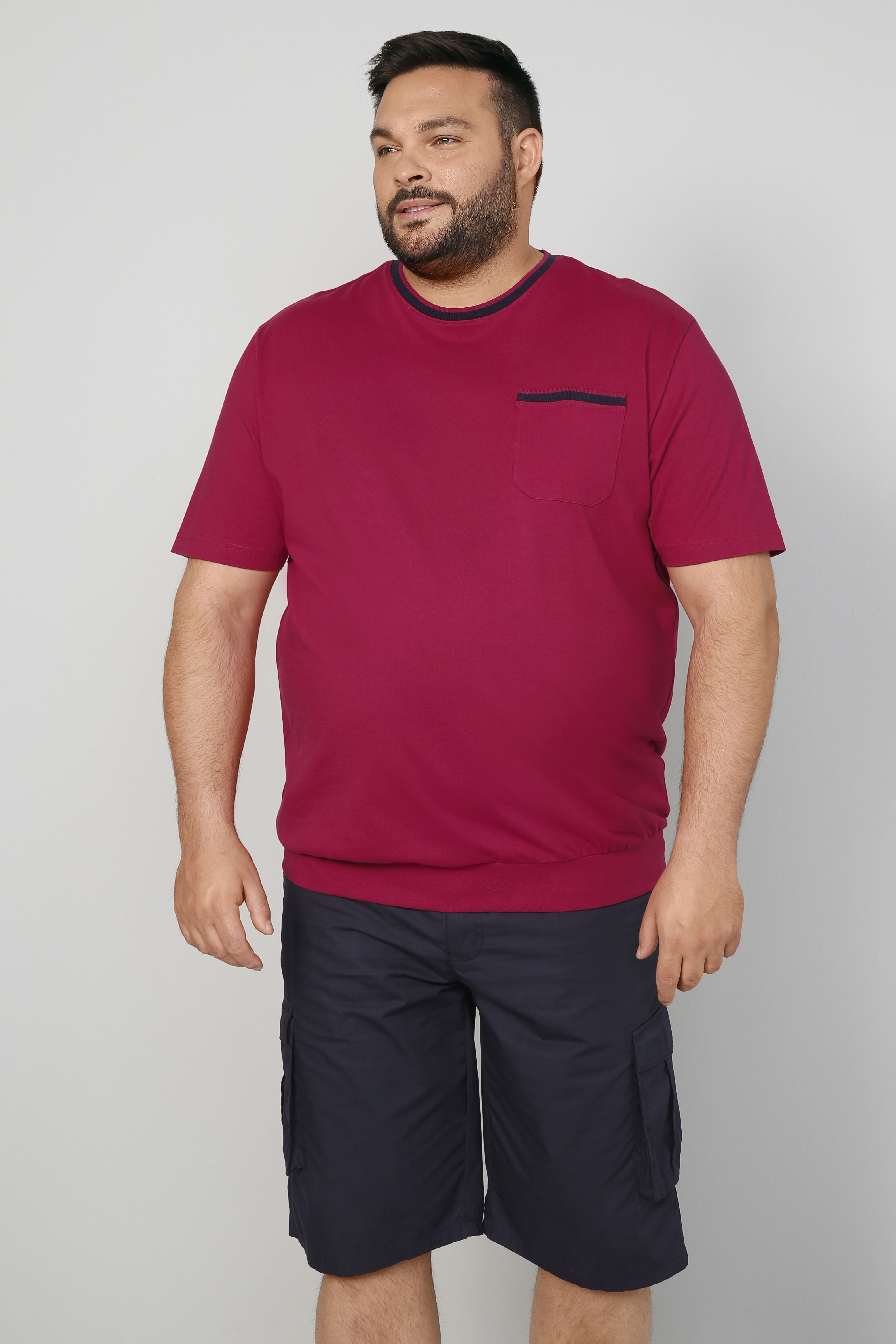 Men+ T-Shirt, Halbarm, Bauchfit, bis 80/82