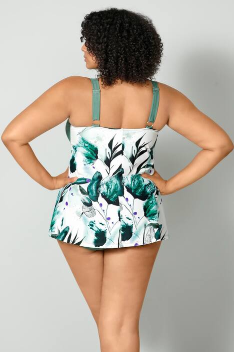 Tankini, Zweiteiler, Softschalen, feiner Druck