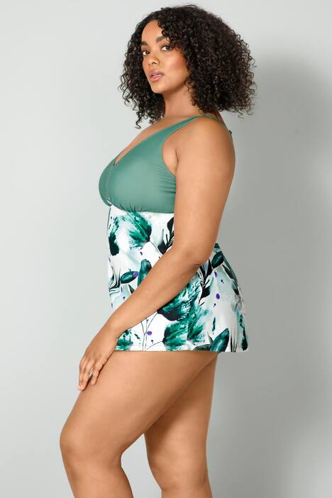 Tankini, Zweiteiler, Softschalen, feiner Druck