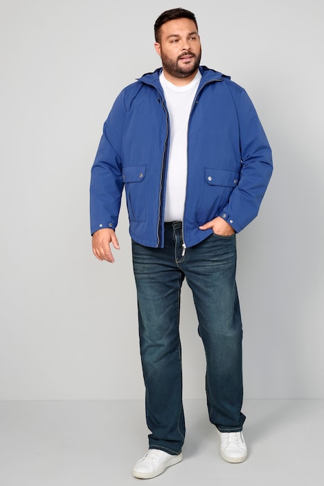 Men+ Jacke, Kapuze, Zipper, Bauchfit, bis 82