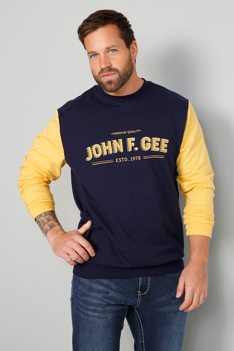 John F. Gee Sweatshirt, zweifarbig, bis 72/74