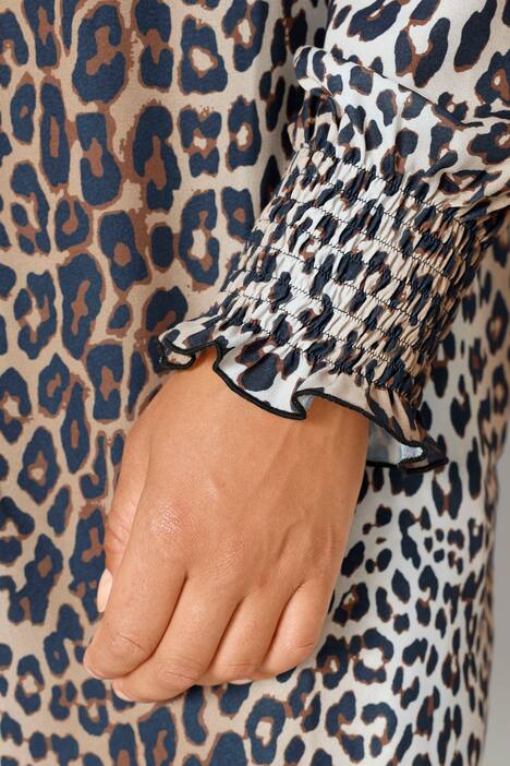 Bluse mit elastischem Carmen-Ausschnitt