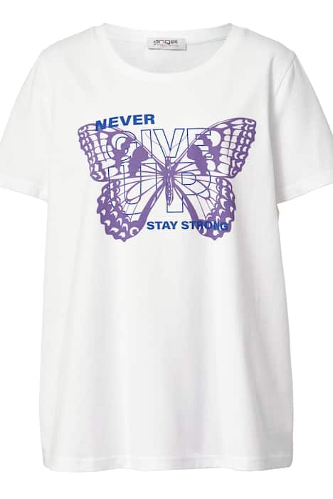 T-Shirt, Schmetterling, Rundhals, Halbarm