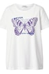 T-Shirt, Schmetterling, Rundhals, Halbarm