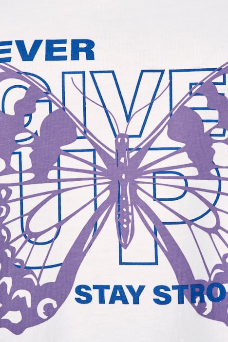 T-Shirt, Schmetterling, Rundhals, Halbarm