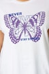 T-Shirt, Schmetterling, Rundhals, Halbarm