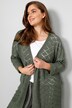Strickjacke, oversized, Ajourstrick, offene Form, 3/4-Ärmel