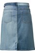 Jeansrok, 5-pocket, straight fit, tweekleurig, 5-pocket