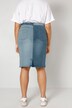 Jeansrok, 5-pocket, straight fit, tweekleurig, 5-pocket