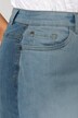 Jeansrok, 5-pocket, straight fit, tweekleurig, 5-pocket
