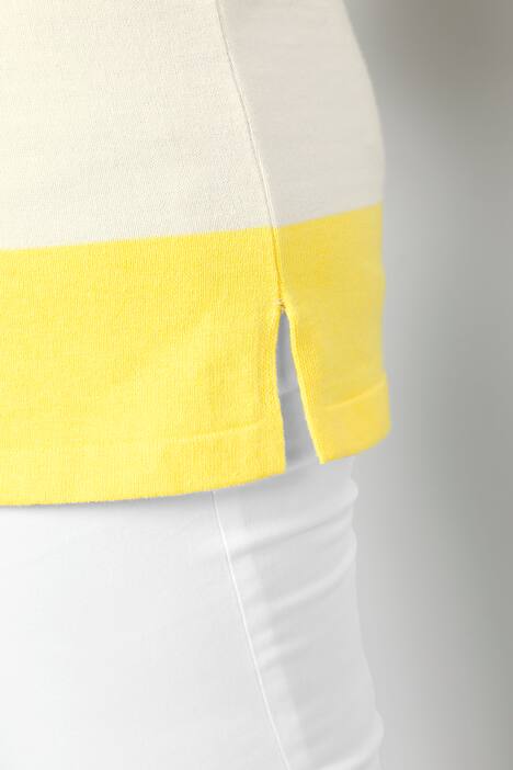 Pullover, Regular Fit, Blockstreifen, V-Ausschnitt, Langarm