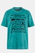 John F. Gee T-Shirt, Schnurrbart-Print, cold dyed, bis 72/74