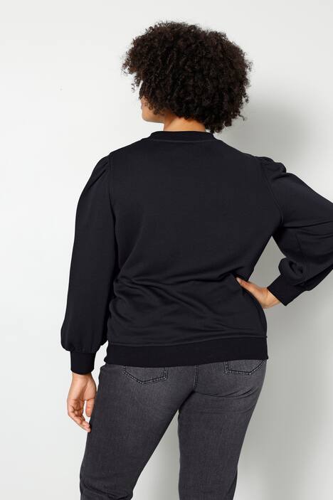 Sweatshirt, Regular Fit, Rundhals, weite Puffärmel